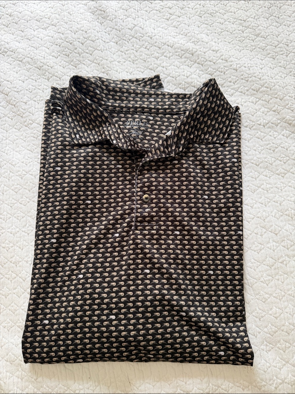 Perlis Crawfish Patterned Polo Shirt - Men’s